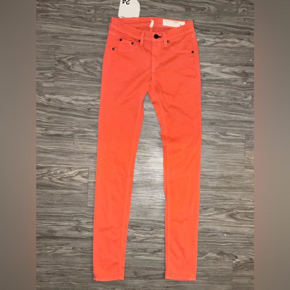 Rag & Bone Fiery Orange Slim Jeans